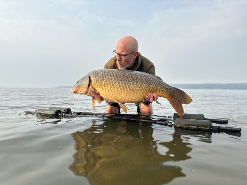 Carp fishing holiday catch on Last Mountain Lake