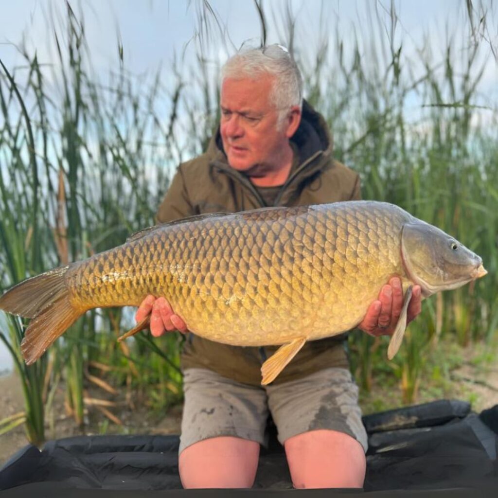 Carp fishing catch at Last Mountain Lake Saskatchewan